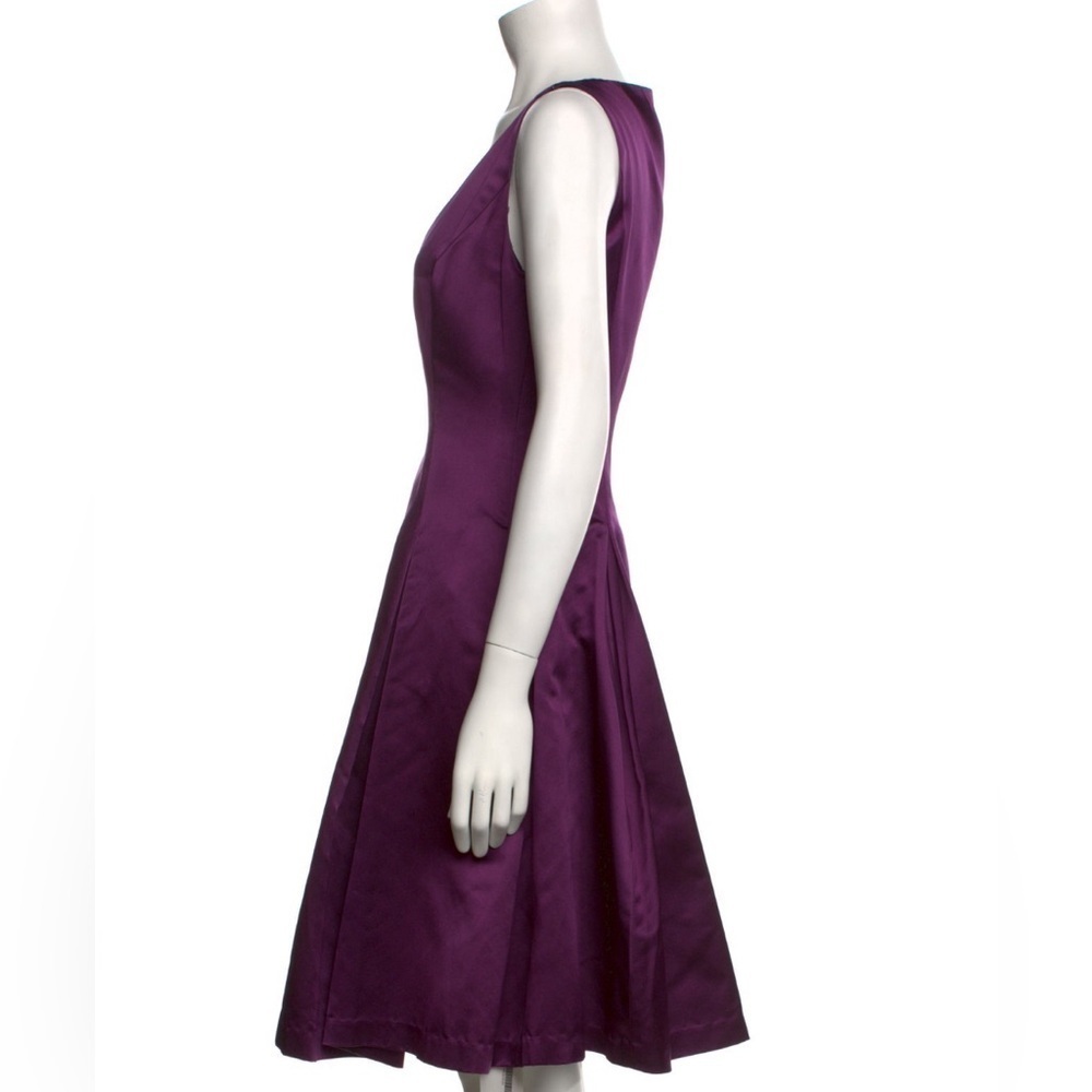 Ralph Lauren Collection Silk Cocktail Mini Dress Formal Fit & Flare 8 Party midi - Picture 3 of 8